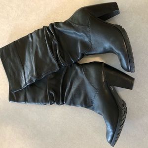 Scrunch mid high boots